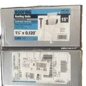 461769 Hillman Fasteners Roofing Nails Electro Galvanized Coil 1.5- Inch X .120 7 200-ct. -461769