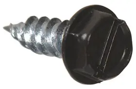 47712 Hillman Fasteners Sheet Metal Self-piercing Screws Hex Head Slotted Gutter Brown 7x1/2- Inch 1-lb