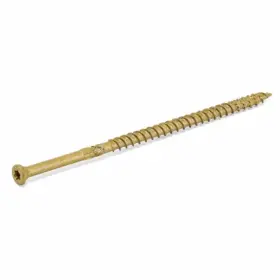 48634 Hillman Fasteners 12 Pack Wood Trim Screws Star Ceramic Coated #9 X 4- Inch 1-lb