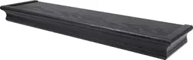 515611 Hillman Fasteners Floating Shelf Beveled Design Black 24- Inch -515611