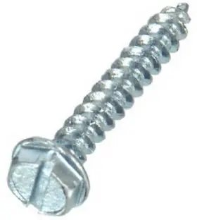 70292 Hillman Fasteners Sheet Metal Screws Slotted Hex-washer-head Zinc #10 X 1/2- Inch 100-pk