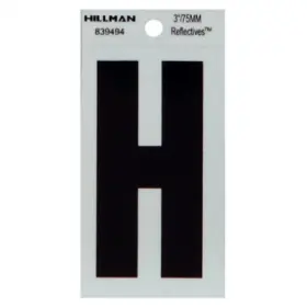 839494 Hillman Fasteners 6 Pack - 3 Inch Blk H Thin Adhesive -839494