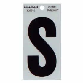 839516 Hillman Fasteners 6 Pack 3 Inch Blk S Thin Adhesive