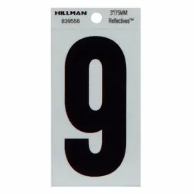839556 Hillman Fasteners 6 Pack - 3 Inch Blk 9 Thin Adhesive -839556