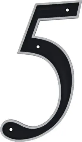 844815 Hillman Fasteners 3 Pack - 6 Inch Blk Plas Refl 5 -844815