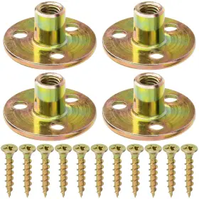 B0cr1gbhdn Hinzic 8 Sets Furniture Leg Mounting Plates Attachment Industrial Strength Us