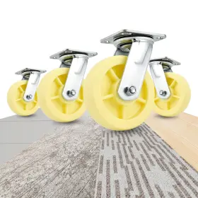 7260120-106 Hod 6 Inch Heavy Duty Casters X 2 Industrial Set Of 4 Yupa Cast