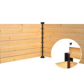 Uskcp4401 Hoft Corner Post Kit 44 Inch X 3 Black Aluminum Railing And