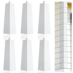 Am555113 Hofurme 6 Pcs Aluminum Siding Corners 8 Inch Outside Corner Caps Smooth