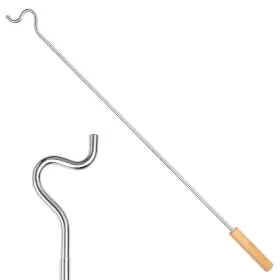 B08872nlgc Holdn Storage Heavy Duty Adjustable Closet Reacher Hook Pole With Wooden Handle 2.75-5 Ft