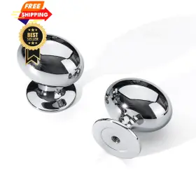 Ls7077cp-10 Homdiy A-mo 10 Pack Solid Polished Chrome Cabinet Single Holes