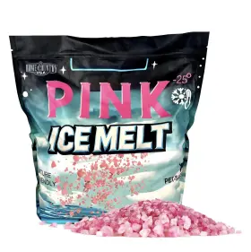 Im8b Home And Country Usa Ice Snow Melt 8 Lb Bag Cma Blended Magnesium Chloride Melter Pink