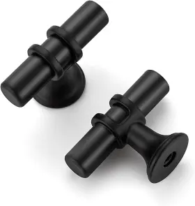 Hdpy3t50hs Home Edit 10 Pack Matte Black Cabinet Knobs 2 Inch - Drawer Black&3t Bar