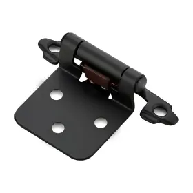 Hewzjl12hs4 Home Expert 4 Pack 2 Pairs Matte Black Cabinet Hinges For Kitchen Doors Se