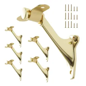 Hmh-3367 Home Master Hardware Handrail Stair Brackets 3 Inch 6 Pack Light-duty Support For Stairw