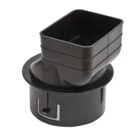 Home & Outdoor Tools 745332991052 Universal Downspout To Drain Pipe Tile Adapter Black 2x3x4