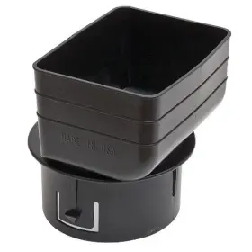 Tldt-pn-49756648 Home & Outdoor Tools Downspout To Drain Pipe Tile Adapter Black 3 Inch X 4