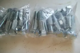 0120006 Home Pride Set Of 16 Slotted Locking Mobile Anchor Bolts With Nut For Strap