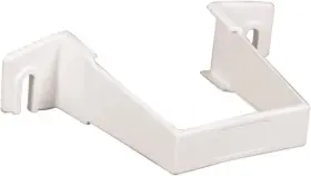 Home Products 711181976908 3.3 Inch H X 1 W 4.3 L White Vinyl Contemporary Downspout Bracket - Ca