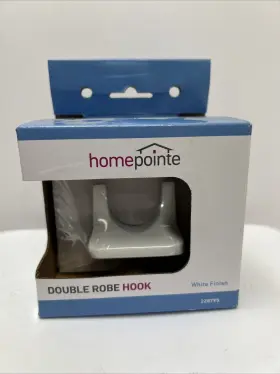 228795 Homewerks Worldwide Llc-import Robe Hook Double White -228795