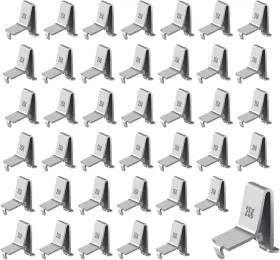 Hosrnovo 717981744051 Shelf Clips Adjustable Supports Clip For 255 Standard Pilaster Heavy Duty Meta