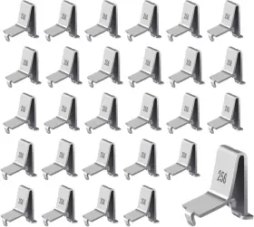 Hosrnovo 717981744068 Shelf Clips Adjustable Supports Clip For 255 Standard Pilaster Heavy Duty Met