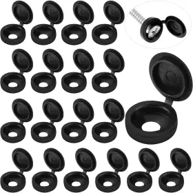 B0912v23l8 Hotop 100x Hinged Screw Cover Caps Plastic Shutter Fold Snap Covers