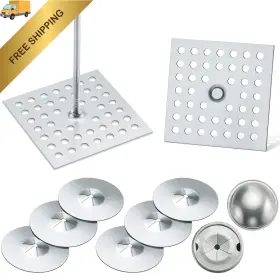 Insulation-54 Hotop Perforated Insulation Pins 2-1/2 Inch 1.5 Self Locking 2.4 Inches