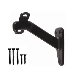 Howtool 711132925500 Heavy Duty Handrail Bracket Oil Rubbed Bronze Black 3 Pack