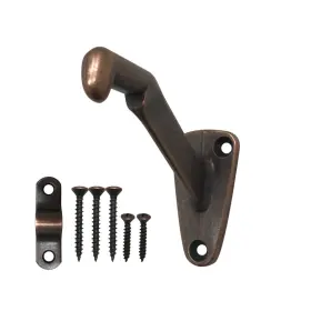 Howtool 711132925968 Handrail Bracket Heavy Duty Wall Mounted Antique Bronze V Style 3 Pack