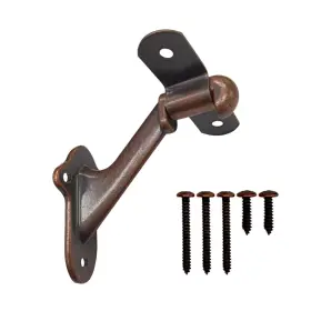 Howtool 711132925999 Stair Handrail Brackets Wooden Railing Support Antique Bronze 3 Pack
