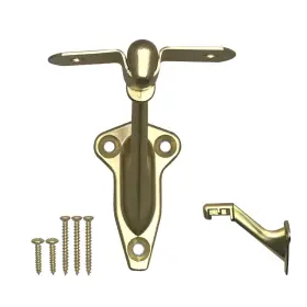 Howtool 711132926002 Handrail Bracket Stair Wall Mounted Champagne Brass 3 Pack