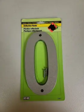 30810 Hy-ko Address Number Reflective Plastic 6 Inch