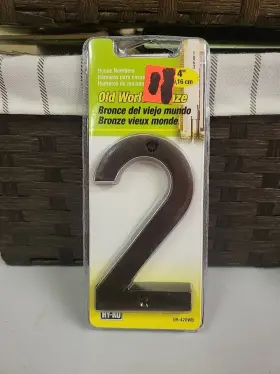 Br-420wb Hy-ko Old World Bronze #2 House Number 4 Inch Size New