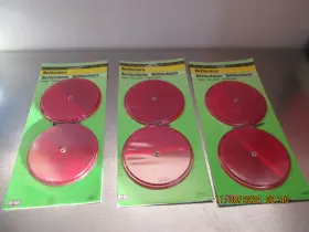 Cdrf-5r Hy-ko 3-2/pk - 3-1/4 Inch Dia. Round Red Nail-on Reflector. Model