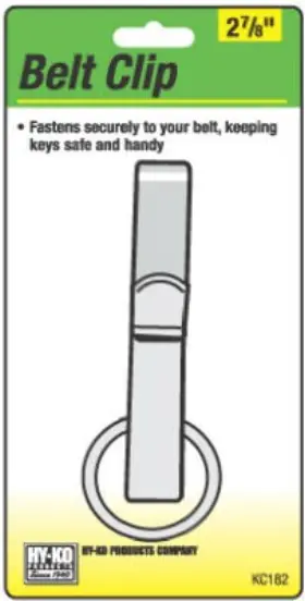 Kc182 Hy-ko 5 Pack - Belt Clip With Split Ring Slip-on