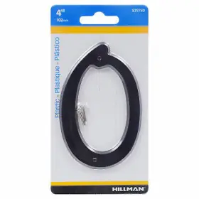 839750 Hy-ko Prod Co 10 Pack - Address Numbers Inch Black Plastic Nail-in 4- -839750