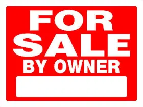 840241 Hy-ko Prod Co 6 Pack Sign Inch For Sale By Owner Red And White Plastic 18 X 24-