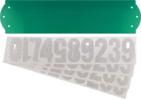 840271 Hy-ko Prod Co Address Plaque With Numbers Set Reflective 911 High-visibility 3- Inch