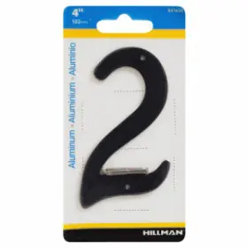 841620 Hy-ko Prod Co Address Number Satin Black Zinc 4- Inch 2 -841620