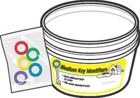 Kb130-bkt Hy-ko Prod Co Key Identifiers 5-pk. -kb130-bkt