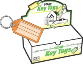 Kb143-100 Hy-ko Prod Co I.d. Key Tag Split Ring 100-pk. -kb143-100