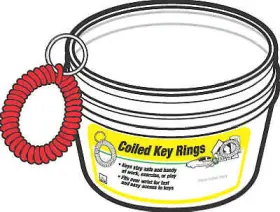Kb152-bkt Hy-ko Prod Co Wrist Coil With Split Ring 40-pc. -kb152-bkt