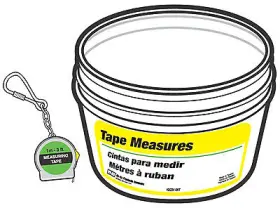 Kb224-bkt Hy-ko Prod Co Tape Measure Key Chain 3-ft. -kb224-bkt