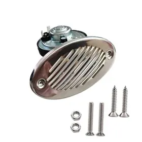 Fan-h316 Hyt 12v Hidden Flush Mount Marine Boat Horn With Mounting Screws All Parts Use 316