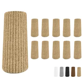 B0cy5k1dc2 Iamzay 48 Pcs Khaki Premium Chair Leg Socks Protectors For Hardwood Floors - Do Not Eas
