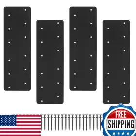 B0chs5y159 Icokin 4 Pcs 15.7 Inch X5 Steel Flat Mending Plate Black Powder Coat Heavy Duty