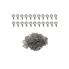 Idealsv Yd-304-300 Small Screw Eye Pins 304 Stainless Steel 4mm X 8mm Eyelet Hook For Jewelry