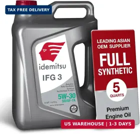 Idemitsu 810041470898 Ifg3 5w-30 Sp/gf-7a Motor Oil - 5 Quart Precision Engineered For Maxi