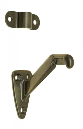 18013-005 Idh By St. Simons 879913008157 Solid Hand Rail Bracket Antique Brass